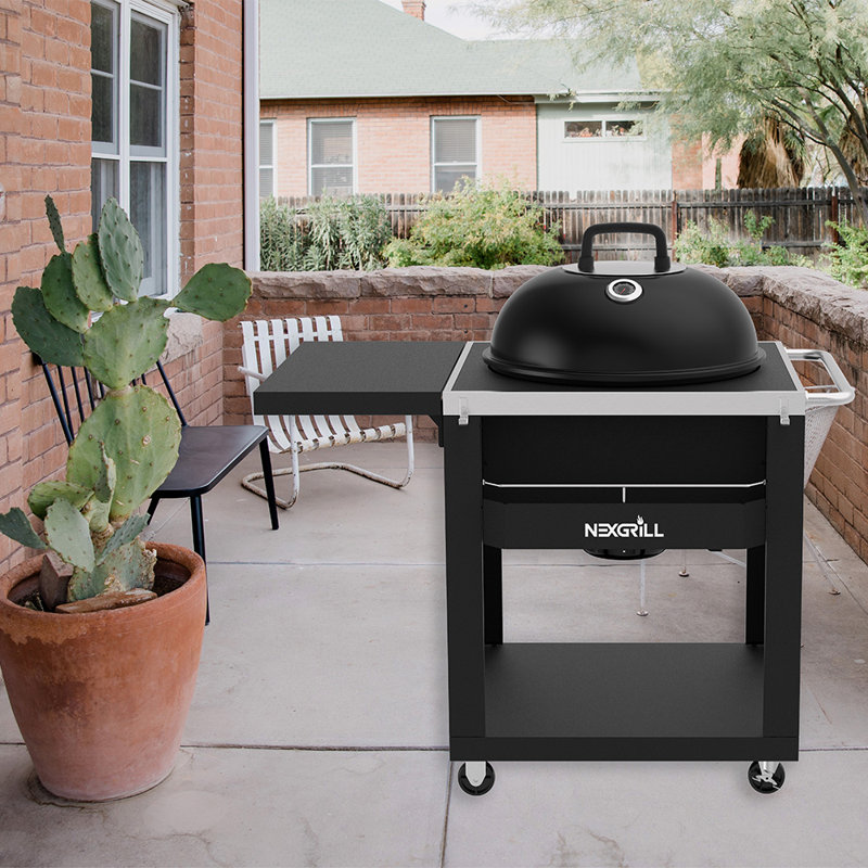 Nexgrill 27.5'' W Kettle Charcoal Grill Wayfair